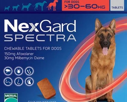 Nexgard Spectra Chewable Tablets for Xlarge Dogs (Red)